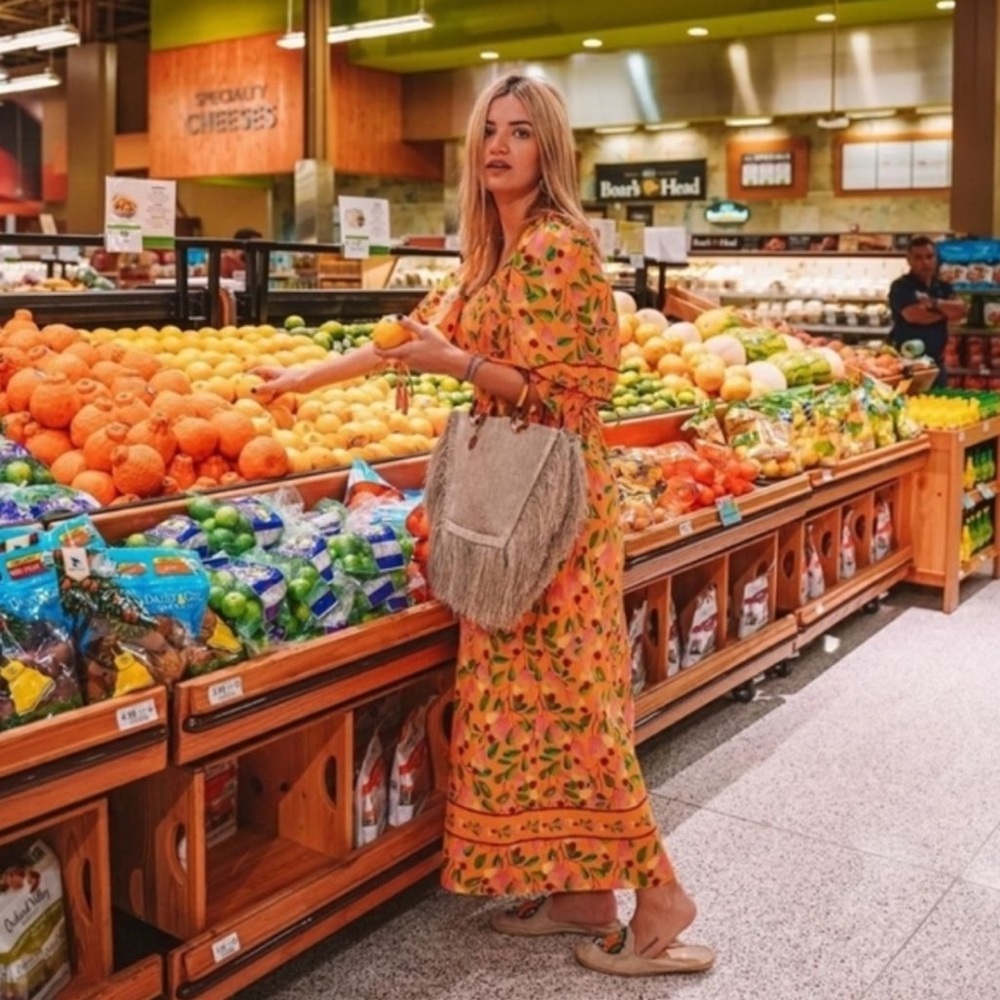 Farm Rio Cashew Dress size M